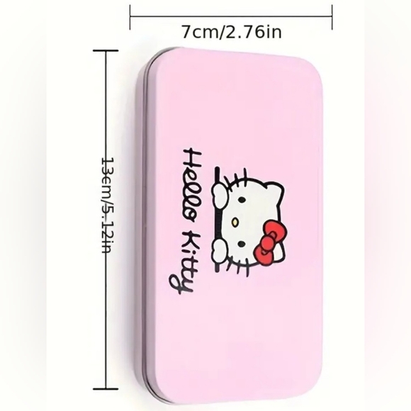 Hello Kitty Pink Sanrio Beauty Brush 7 piece Set with metal case New - Picture 5 of 10